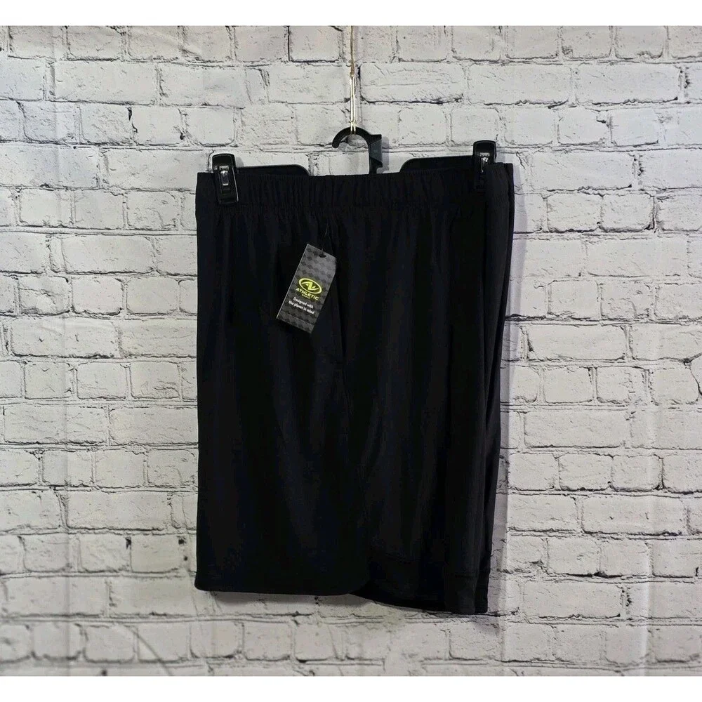 Athletics Works Men's 3XL (48-50) Black Shorts